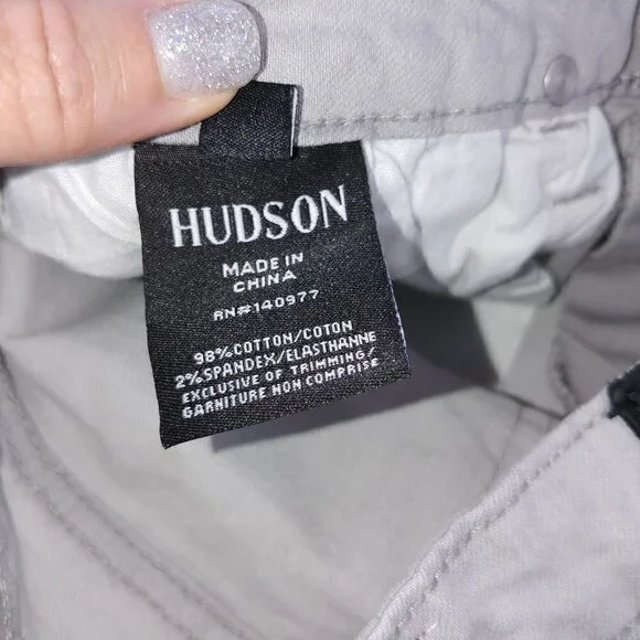 Hudson Girls Straight Leg Jeans Size 14 Gray Stretch Mid Rise Denim - Picture 4 of 12